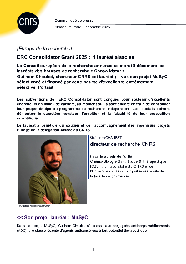 Communiqué de presse