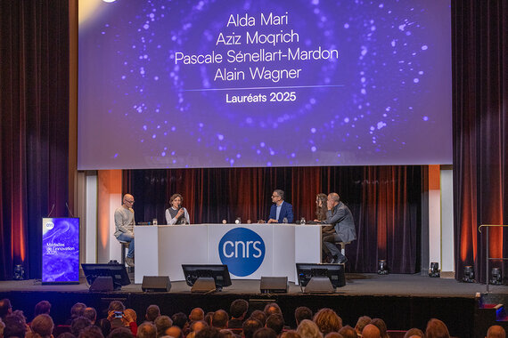 cérémonie de la remise de la médaille d'or de l'innovation du CNRS à Alain Wagner